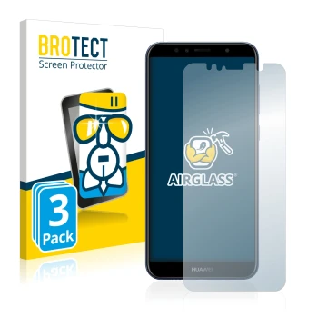 Parte frontale di una confezione del prodotto con il logo del marchio BROTECT. Accanto è raffigurato il dispositivo Huawei Y6 