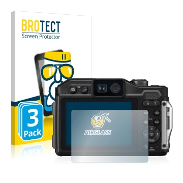 Parte frontale di una confezione del prodotto con il logo del marchio BROTECT. Accanto è raffigurato il dispositivo Panasonic 