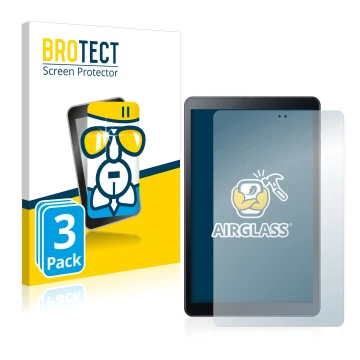 Parte frontale di una confezione del prodotto con il logo del marchio BROTECT. Accanto è raffigurato il dispositivo Samsung Ga