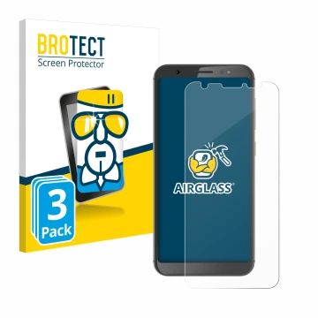 Parte frontale di una confezione del prodotto con il logo del marchio BROTECT. Accanto è raffigurato il dispositivo Gigaset GS