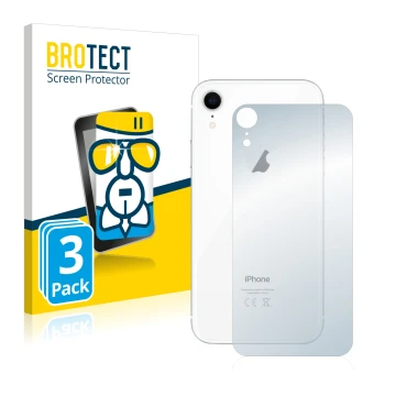 Parte frontale di una confezione del prodotto con il logo del marchio BROTECT. Accanto è raffigurato il dispositivo Apple iPho