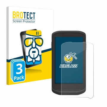 Parte frontale di una confezione del prodotto con il logo del marchio BROTECT. Accanto è raffigurato il dispositivo Zebra TC25