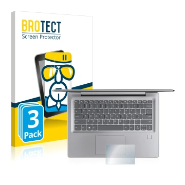 Parte frontale di una confezione del prodotto con il logo del marchio BROTECT. Accanto è raffigurato il dispositivo Lenovo Ide