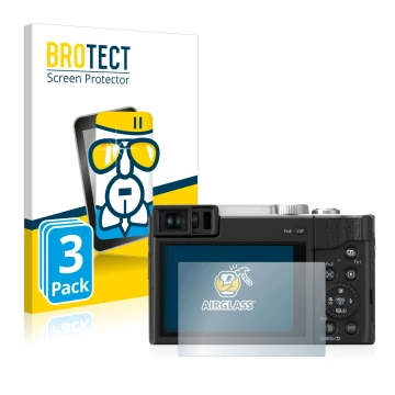 Parte frontale di una confezione del prodotto con il logo del marchio BROTECT. Accanto è raffigurato il dispositivo Panasonic 