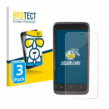 Parte frontale di una confezione del prodotto con il logo del marchio BROTECT. Accanto è raffigurato il dispositivo Honeywell 