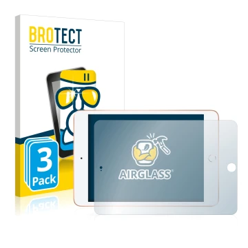 Parte frontale di una confezione del prodotto con il logo del marchio BROTECT. Accanto è raffigurato il dispositivo Apple iPad