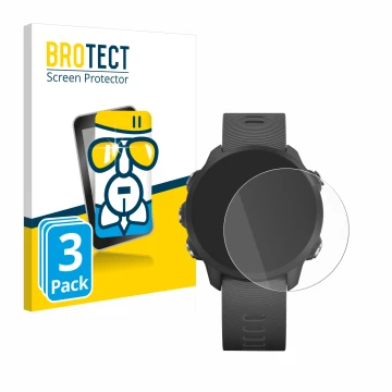 Parte frontale di una confezione del prodotto con il logo del marchio BROTECT. Accanto è raffigurato il dispositivo Garmin For