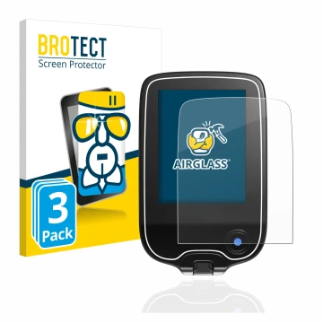 Parte frontale di una confezione del prodotto con il logo del marchio BROTECT. Accanto è raffigurato il dispositivo Freestyle 