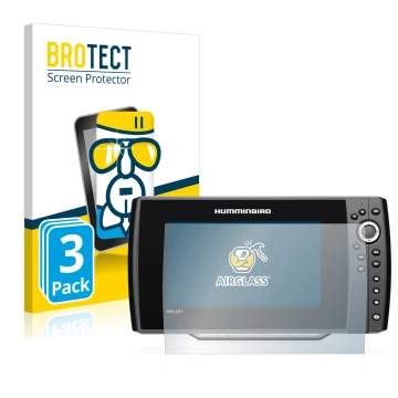 Parte frontale di una confezione del prodotto con il logo del marchio BROTECT. Accanto è raffigurato il dispositivo Humminbird
