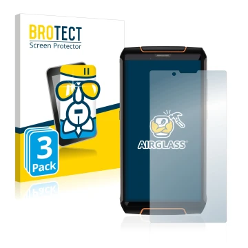 Parte frontale di una confezione del prodotto con il logo del marchio BROTECT. Accanto è raffigurato il dispositivo Cubot King