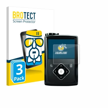 Parte frontale di una confezione del prodotto con il logo del marchio BROTECT. Accanto è raffigurato il dispositivo Medtronic 