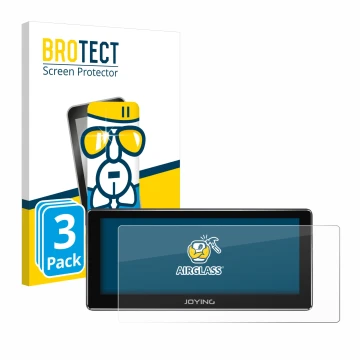 Parte frontale di una confezione del prodotto con il logo del marchio BROTECT. Accanto è raffigurato il dispositivo Joying 4G 