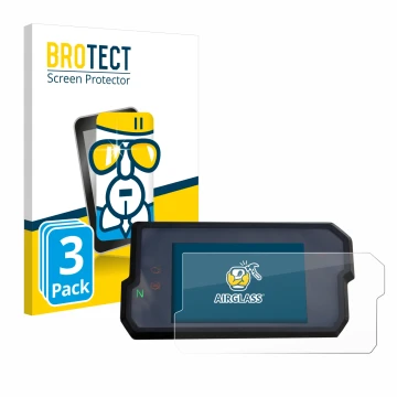 Parte frontale di una confezione del prodotto con il logo del marchio BROTECT. Accanto è raffigurato il dispositivo KTM 125 / 