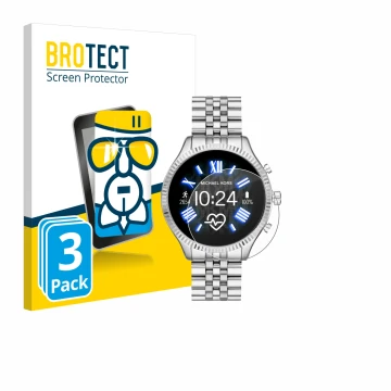 Parte frontale di una confezione del prodotto con il logo del marchio BROTECT. Accanto è raffigurato il dispositivo Michael Ko
