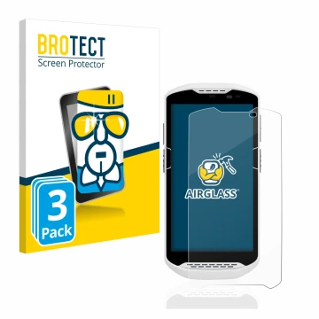 Parte frontale di una confezione del prodotto con il logo del marchio BROTECT. Accanto è raffigurato il dispositivo Zebra TC57