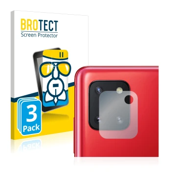 Parte frontale di una confezione del prodotto con il logo del marchio BROTECT. Accanto è raffigurato il dispositivo Samsung Ga