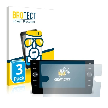 Parte frontale di una confezione del prodotto con il logo del marchio BROTECT. Accanto è raffigurato il dispositivo Volkswagen