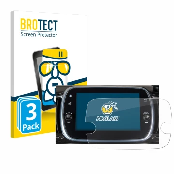 Parte frontale di una confezione del prodotto con il logo del marchio BROTECT. Accanto è raffigurato il dispositivo Fiat 595 A