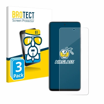 Parte frontale di una confezione del prodotto con il logo del marchio BROTECT. Accanto è raffigurato il dispositivo Samsung Ga