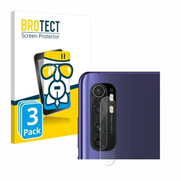 Parte frontale di una confezione del prodotto con il logo del marchio BROTECT. Accanto è raffigurato il dispositivo Xiaomi Mi 