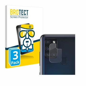Parte frontale di una confezione del prodotto con il logo del marchio BROTECT. Accanto è raffigurato il dispositivo Samsung Ga