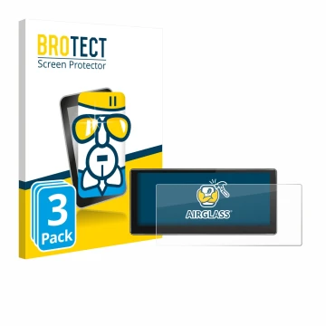 Parte frontale di una confezione del prodotto con il logo del marchio BROTECT. Accanto è raffigurato il dispositivo Joying 4G 