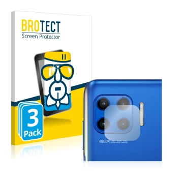 Parte frontale di una confezione del prodotto con il logo del marchio BROTECT. Accanto è raffigurato il dispositivo Motorola M