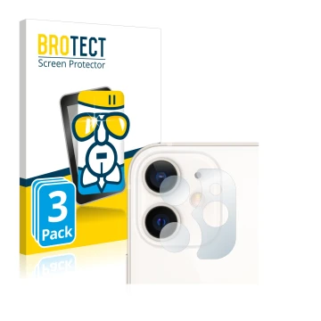 Parte frontale di una confezione del prodotto con il logo del marchio BROTECT. Accanto è raffigurato il dispositivo Apple iPho