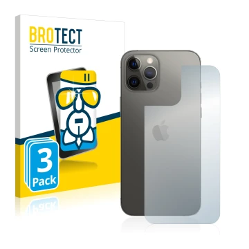 Parte frontale di una confezione del prodotto con il logo del marchio BROTECT. Accanto è raffigurato il dispositivo Apple iPho