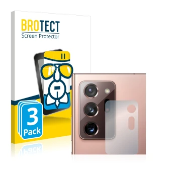 Parte frontale di una confezione del prodotto con il logo del marchio BROTECT. Accanto è raffigurato il dispositivo Samsung Ga