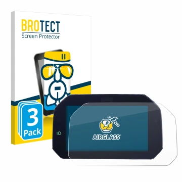 Parte frontale di una confezione del prodotto con il logo del marchio BROTECT. Accanto è raffigurato il dispositivo BMW S 1000