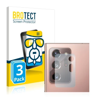 Parte frontale di una confezione del prodotto con il logo del marchio BROTECT. Accanto è raffigurato il dispositivo Samsung Ga