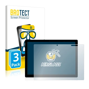 Parte frontale di una confezione del prodotto con il logo del marchio BROTECT. Accanto è raffigurato il dispositivo Chuwi UBoo