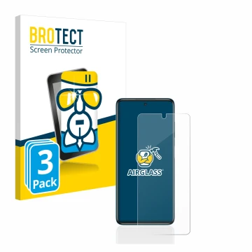 Parte frontale di una confezione del prodotto con il logo del marchio BROTECT. Accanto è raffigurato il dispositivo Xiaomi Poc