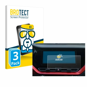Parte frontale di una confezione del prodotto con il logo del marchio BROTECT. Accanto è raffigurato il dispositivo Kia E-Niro