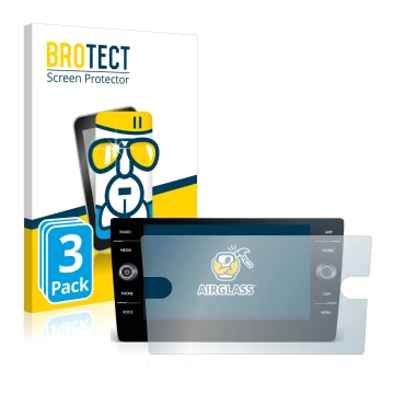 Parte frontale di una confezione del prodotto con il logo del marchio BROTECT. Accanto è raffigurato il dispositivo Volkswagen