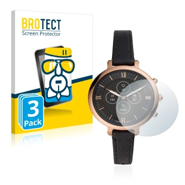Parte frontale di una confezione del prodotto con il logo del marchio BROTECT. Accanto è raffigurato il dispositivo Fossil Mon