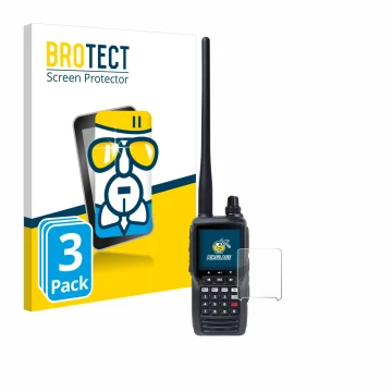 Parte frontale di una confezione del prodotto con il logo del marchio BROTECT. Accanto è raffigurato il dispositivo Yaesu FTA-