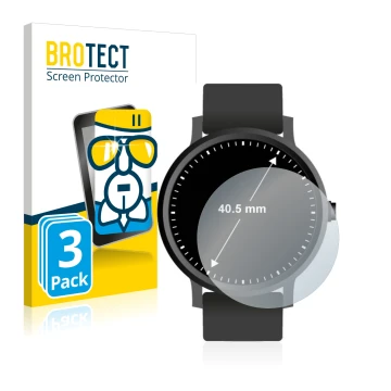 Parte frontale di una confezione del prodotto con il logo del marchio BROTECT. Accanto è raffigurato il dispositivo Orologi (C