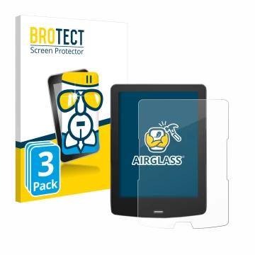 Parte frontale di una confezione del prodotto con il logo del marchio BROTECT. Accanto è raffigurato il dispositivo inkBOOK Ca