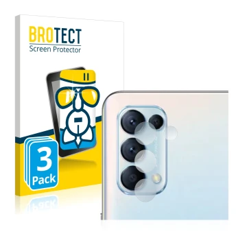 Parte frontale di una confezione del prodotto con il logo del marchio BROTECT. Accanto è raffigurato il dispositivo Oppo Find 