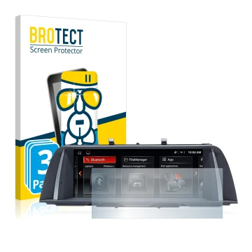 Parte frontale di una confezione del prodotto con il logo del marchio BROTECT. Accanto è raffigurato il dispositivo BMW 5 F10 