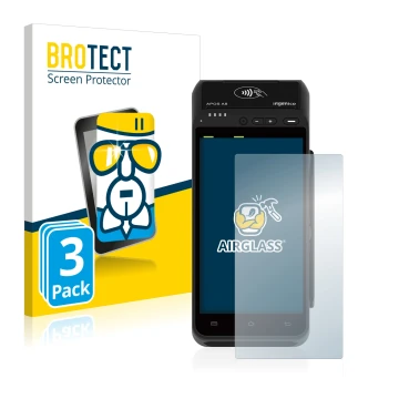 Parte frontale di una confezione del prodotto con il logo del marchio BROTECT. Accanto è raffigurato il dispositivo ingenico A