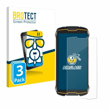 Parte frontale di una confezione del prodotto con il logo del marchio BROTECT. Accanto è raffigurato il dispositivo Cubot King