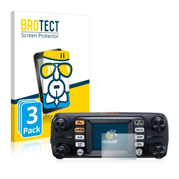 Parte frontale di una confezione del prodotto con il logo del marchio BROTECT. Accanto è raffigurato il dispositivo Yaesu FTM-