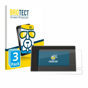 Parte frontale di una confezione del prodotto con il logo del marchio BROTECT. Accanto è raffigurato il dispositivo Renault Tr