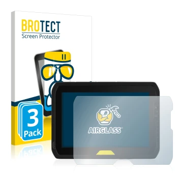 Parte frontale di una confezione del prodotto con il logo del marchio BROTECT. Accanto è raffigurato il dispositivo Trimble T1