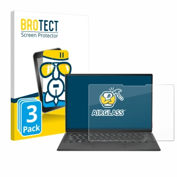 Parte frontale di una confezione del prodotto con il logo del marchio BROTECT. Accanto è raffigurato il dispositivo ASUS Rog F