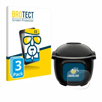 Parte frontale di una confezione del prodotto con il logo del marchio BROTECT. Accanto è raffigurato il dispositivo Krups Cook