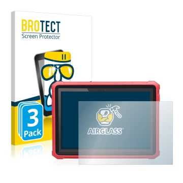 Parte frontale di una confezione del prodotto con il logo del marchio BROTECT. Accanto è raffigurato il dispositivo Launch X-4